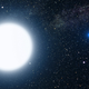 Artist’s depiction of a white dwarf (right) in orbit around a white giant star. (Image: NASA, ESA and G. Bacon (STScI))